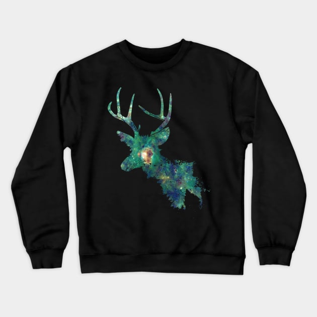 Forest Deer Crewneck Sweatshirt by LivMat